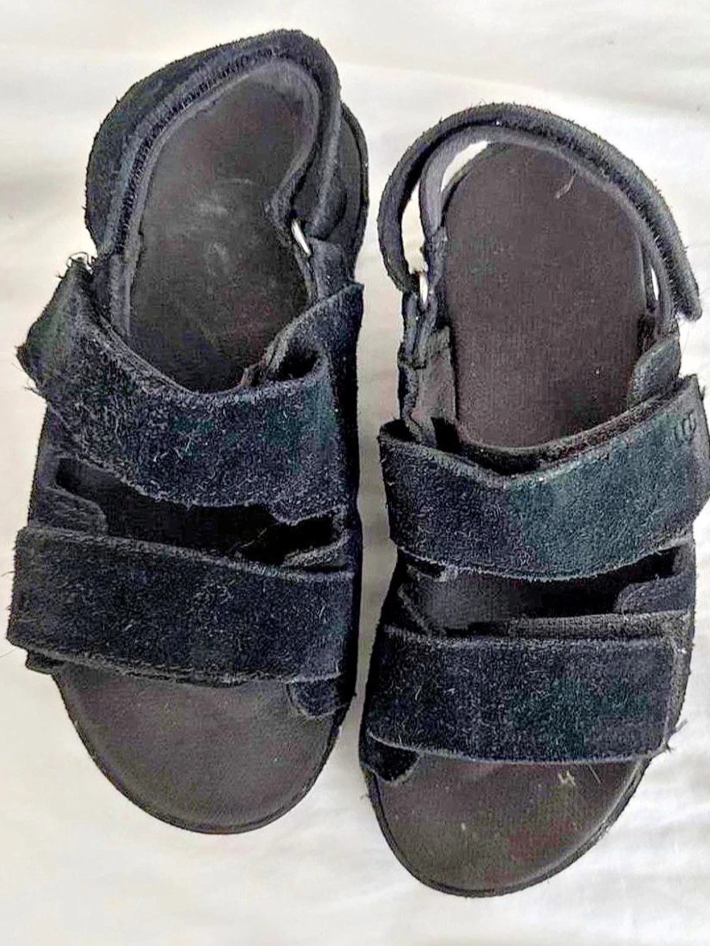 UGG Goldenstar Slingback Black Suede Sandals